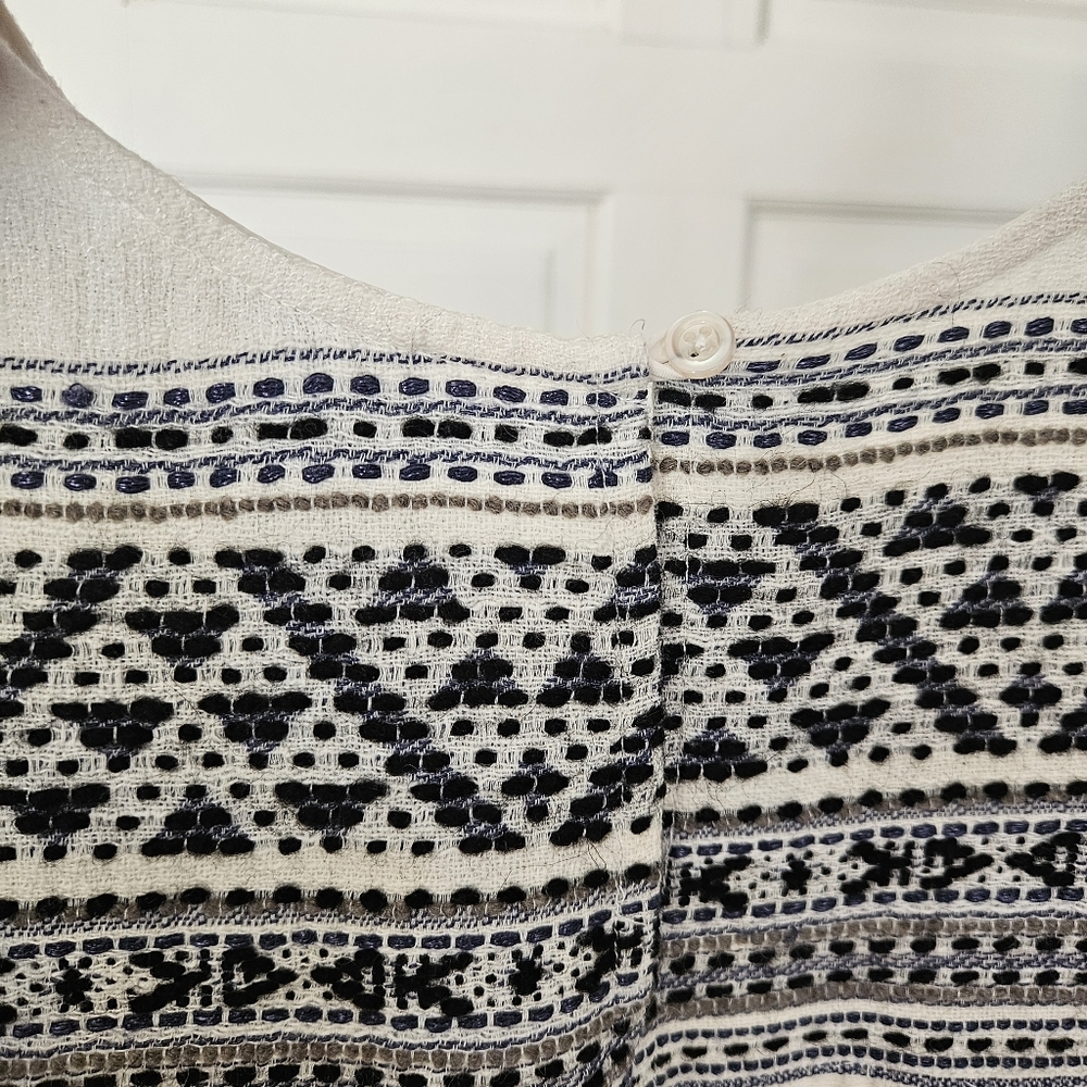 Anthropologie Holding Horses Embroidered & Fringed Tunic Top / Mini Dress XSP - Picture 6 of 11